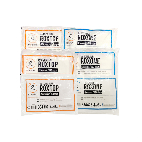 RoxelPro / 334317 Маскирующая плёнка ROXTOP 4м х 7м, 175г, 7 мк, инд.упаковка(30)